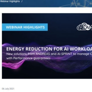 Energy reduction for AI loads - webinar highlights